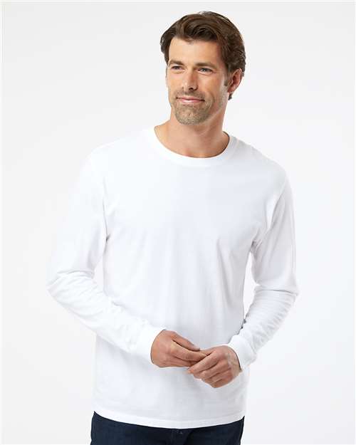 White Organic Long Sleeve T-Shirt - 420