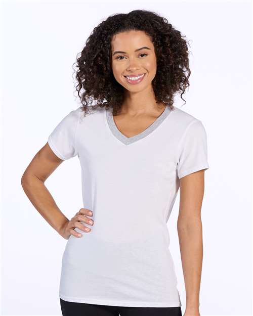 White/ Oxford Women&#39;s Bella Crossback T-Shirt - BW2405