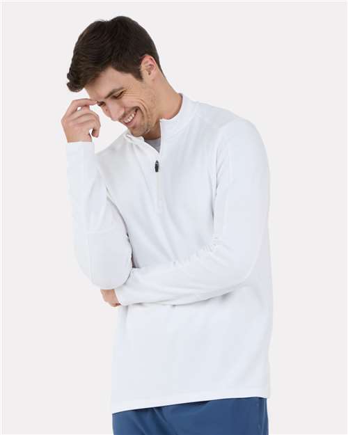 White Perfect Quarter-Zip Pullover - BM5203