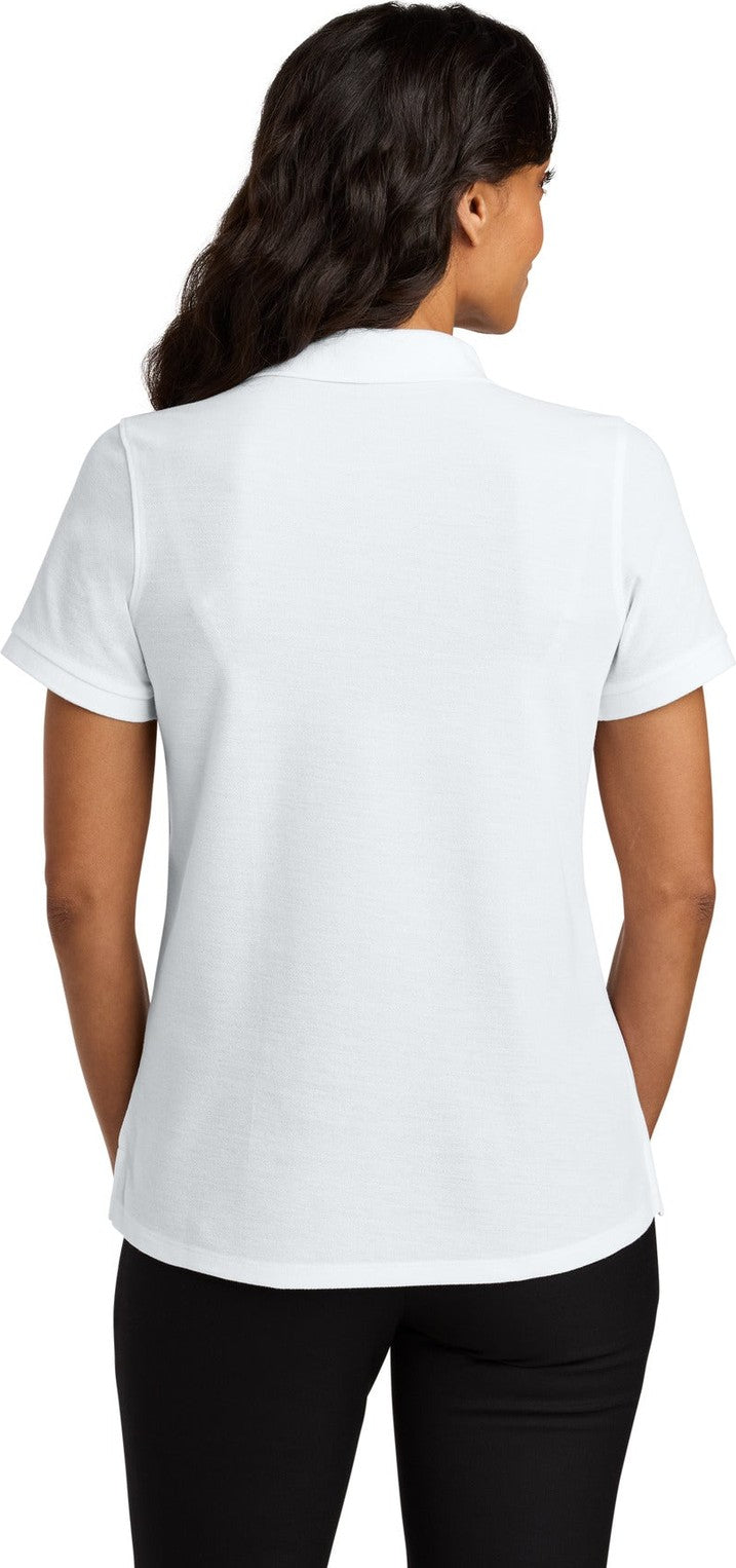 White Port Authority Women's Wearever Signature Pique Polo LK200