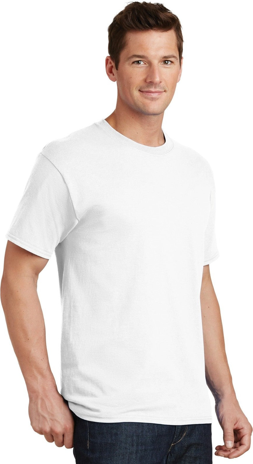 White Port & Co Tall Core Cotton Tee PC54T