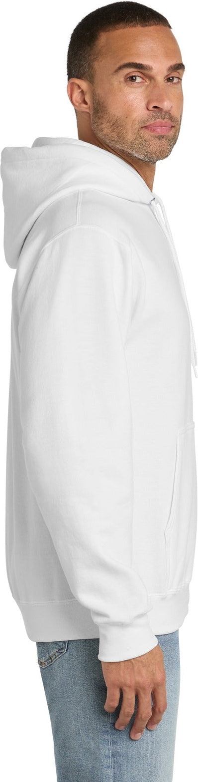 White Port & Co Tall Essential Fleece Pullover Hooded Sweatshirt. PC90HT