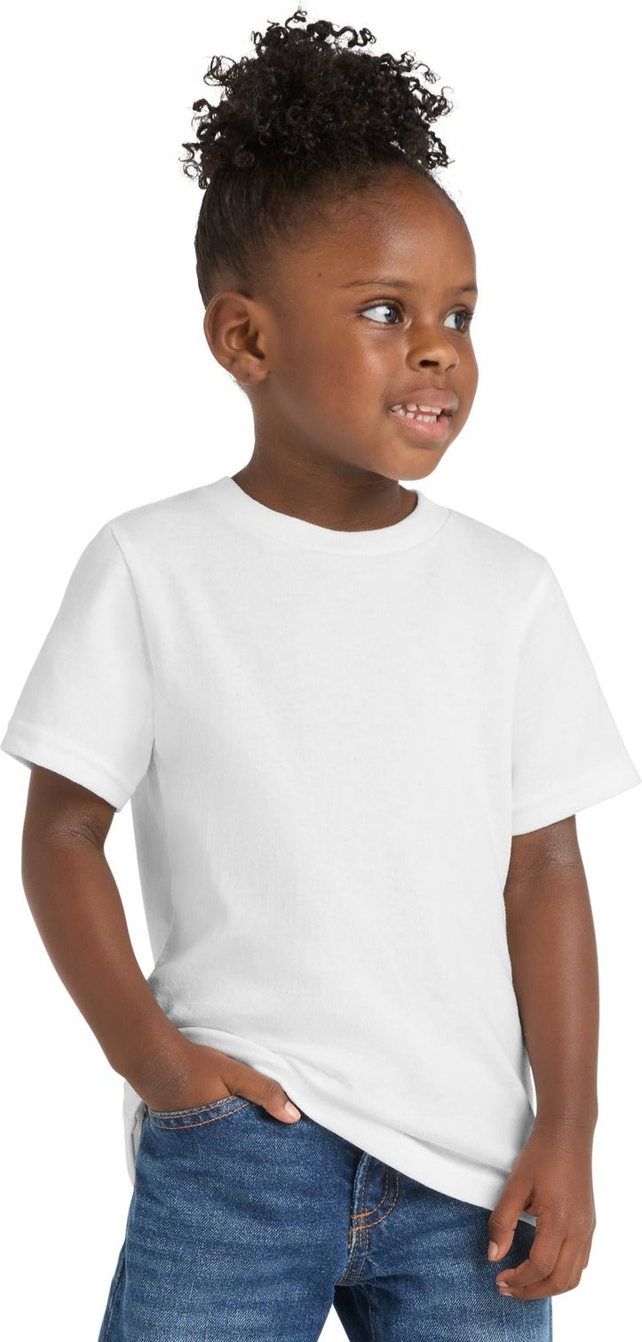 White Port & Co Toddler Core Cotton Tee. CAR54T
