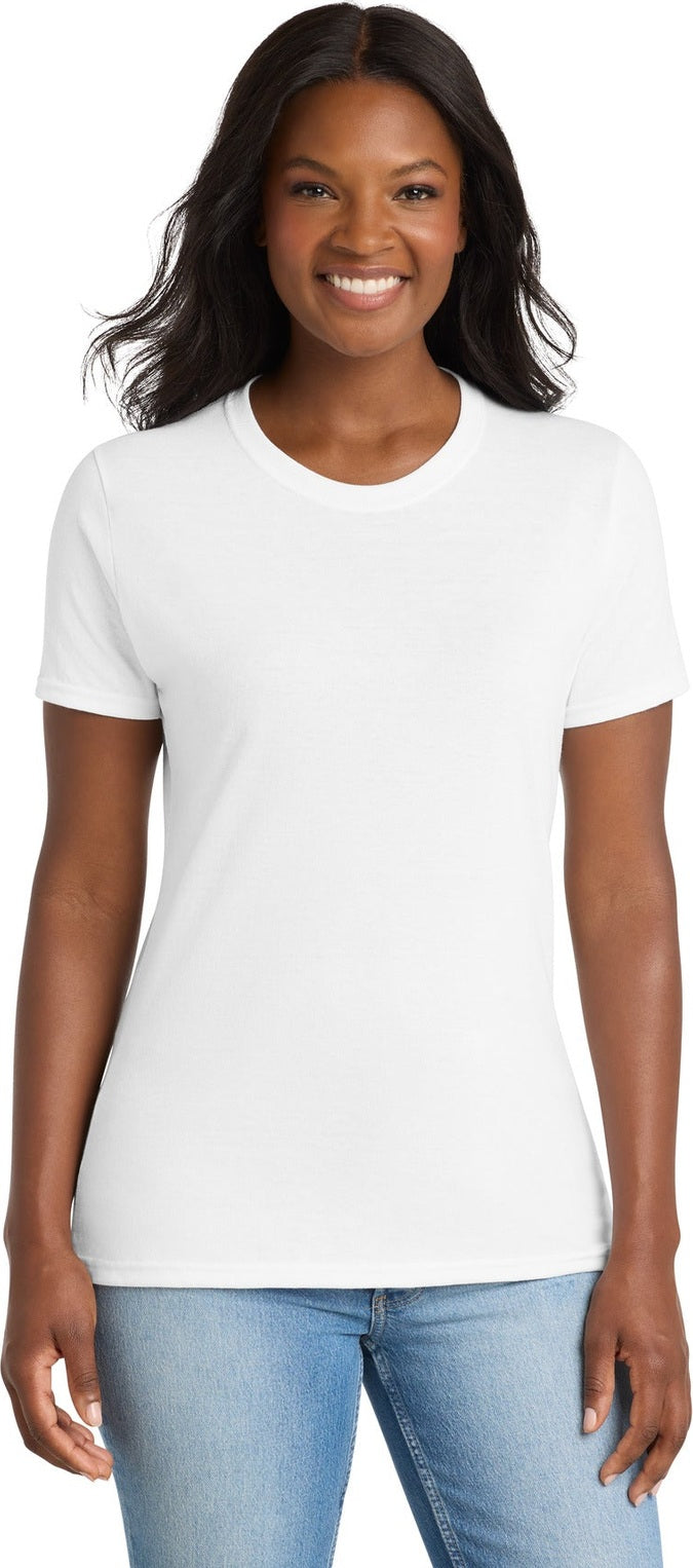White Port & Co Women's Core Blend Tee. LPC55