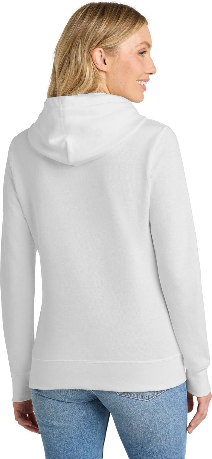 White Port & Co Women's Core Fleece Pullover Hooded Sweatshirt LPC78H
