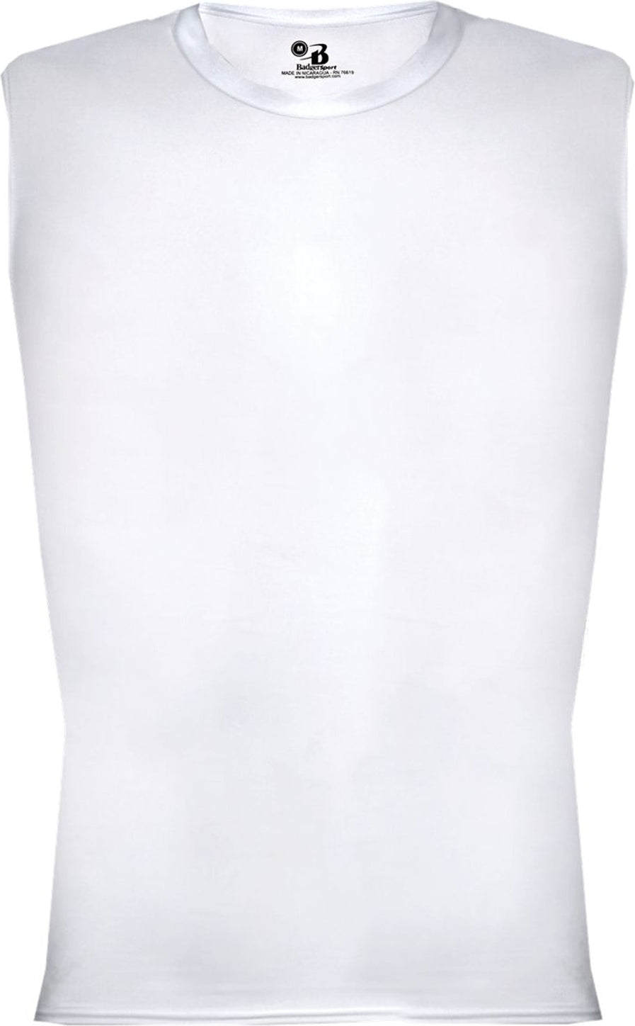 WHITE PRO COMPRESSION SLEEVELESS CRE