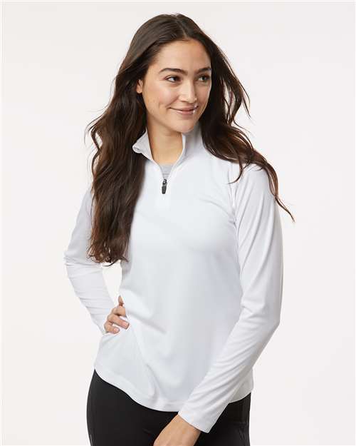White Pro-Lock Women&#39;s Performance Quarter-Zip Pullover - 41870L