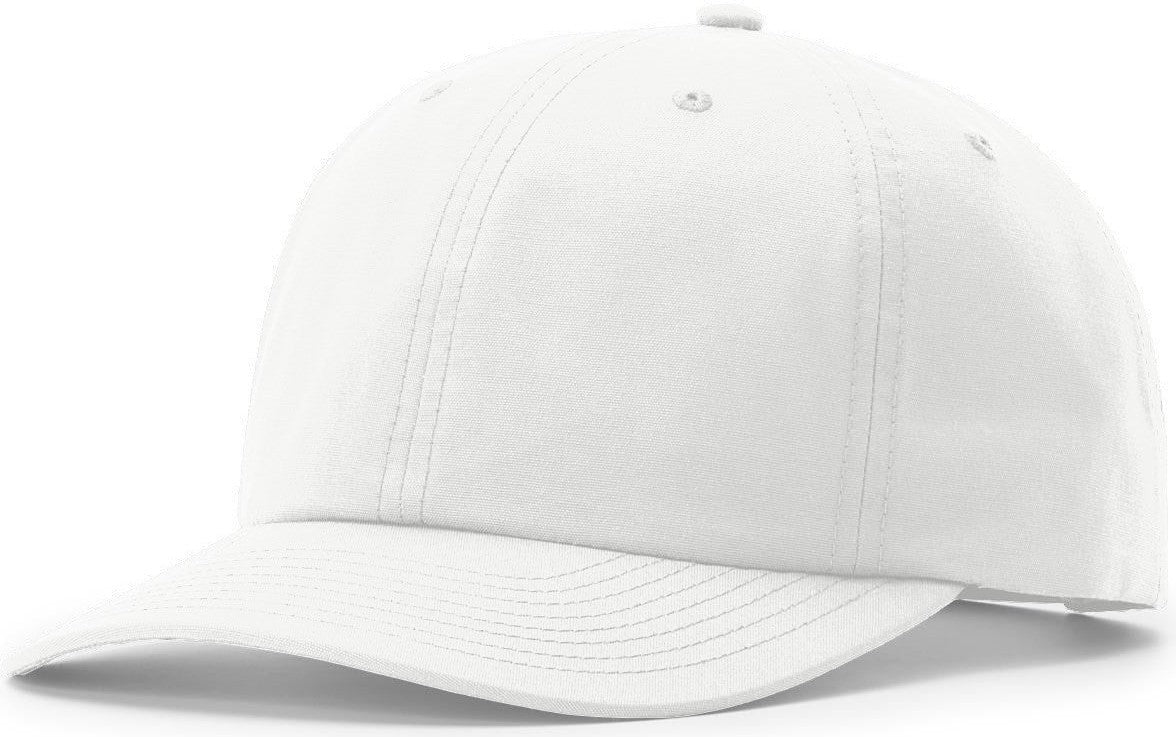 White Relaxed 6 Panel Snapback