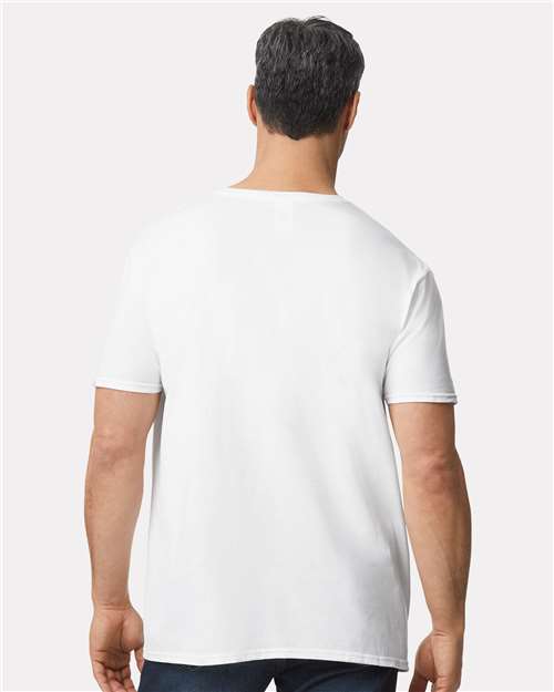 White Softstyle® V-Neck T-Shirt - 64V00