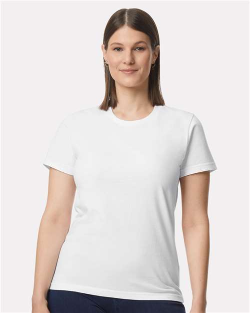 White Softstyle® Women&#39;s Midweight T-Shirt - 65000L