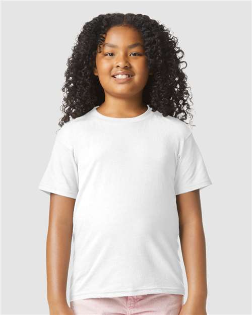 White Softstyle® Youth CVC T-Shirt - 64000BCVC
