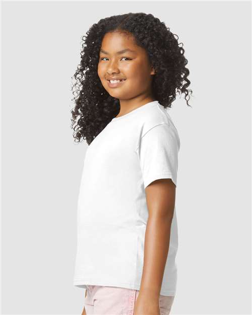White Softstyle® Youth CVC T-Shirt - 64000BCVC