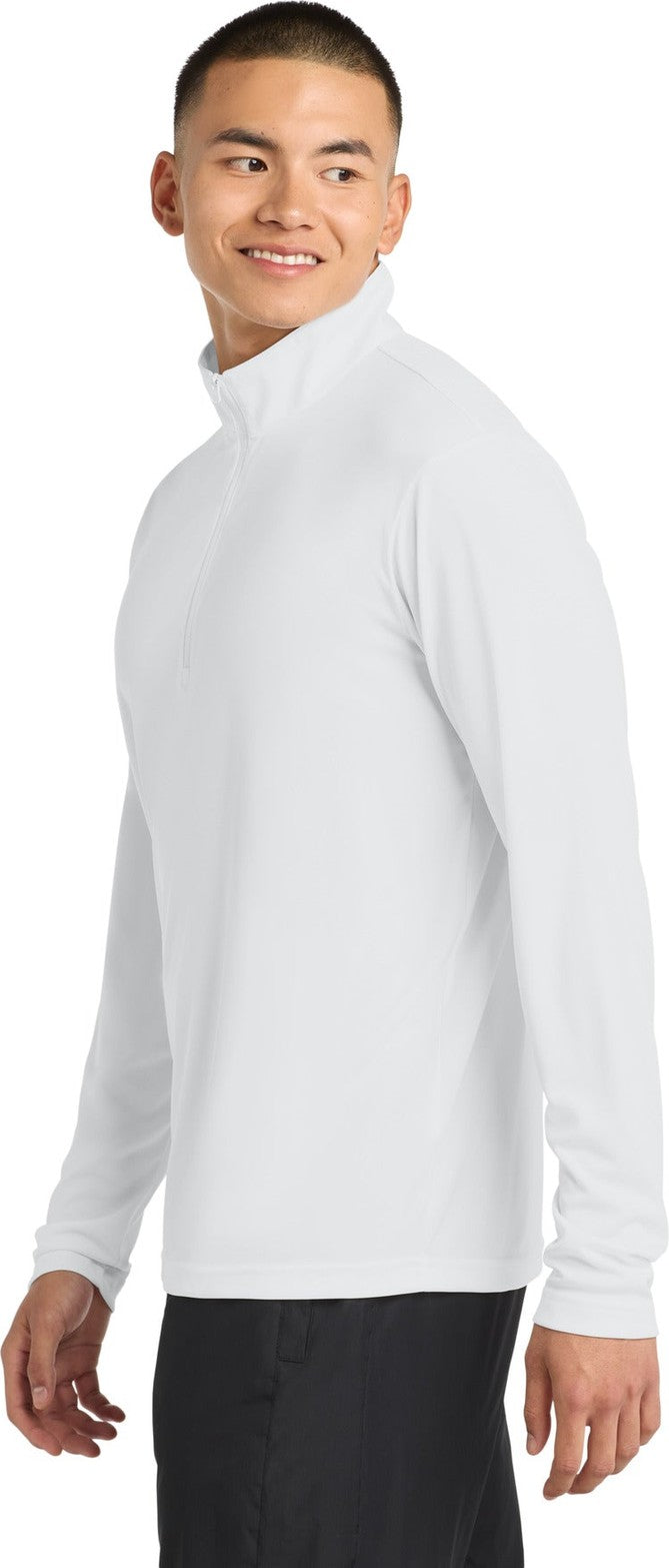 White Sport-Tek PosiCharge Competitor 1/4-Zip Pullover. ST357