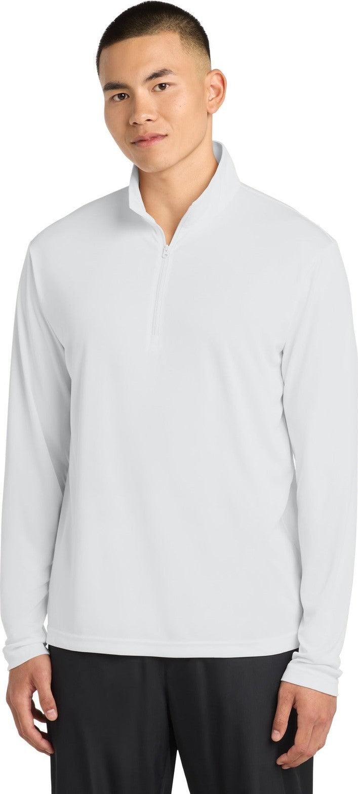 White Sport-Tek PosiCharge Competitor 1/4-Zip Pullover. ST357