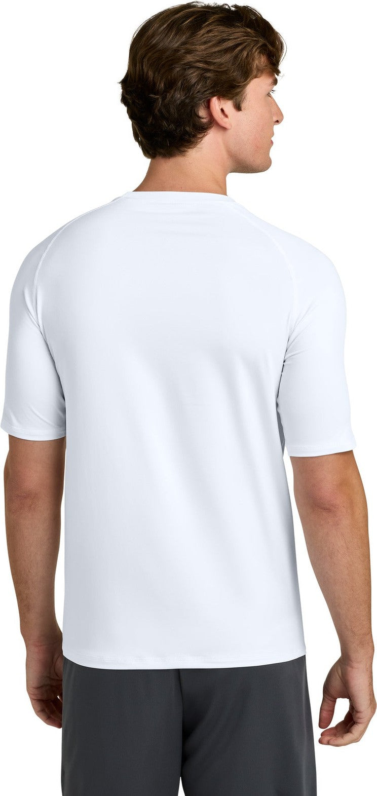 White Sport-Tek PosiCharge Compression 1/2-Sleeve Tee ST120