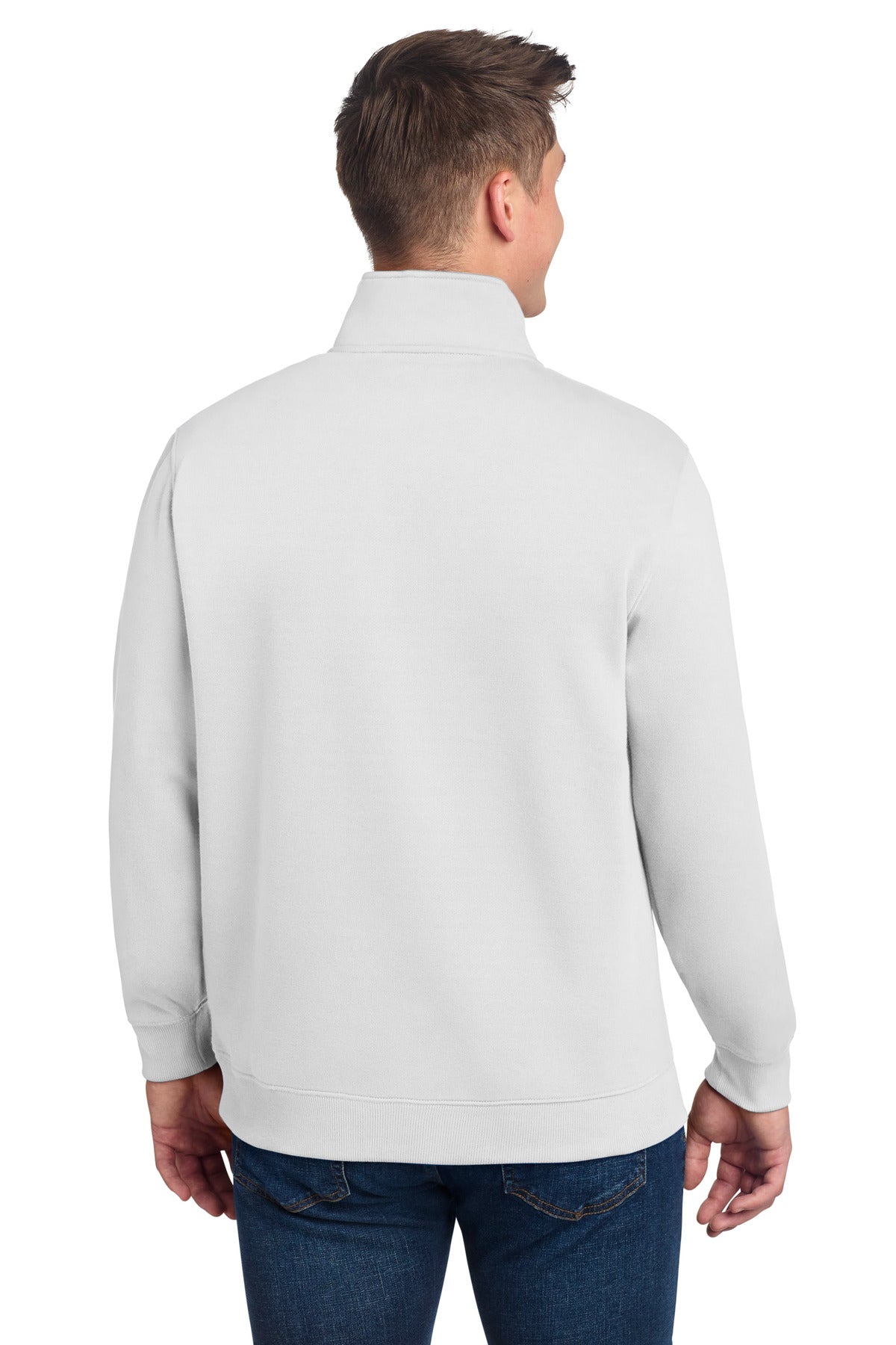 White Sport-Tek Tall 1/4-Zip Sweatshirt. TST253