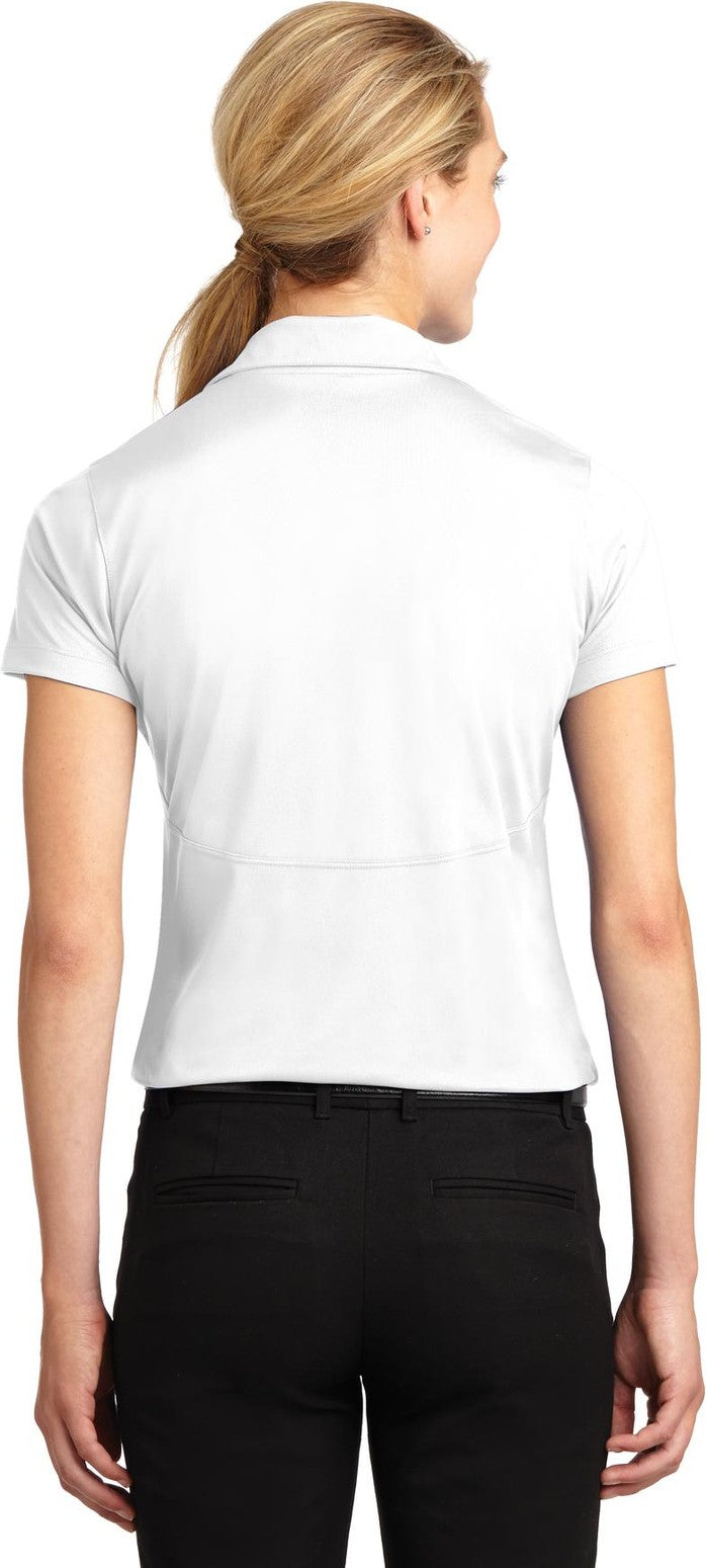 White Sport-Tek Women's Micropique Sport-Wick Polo. LST650