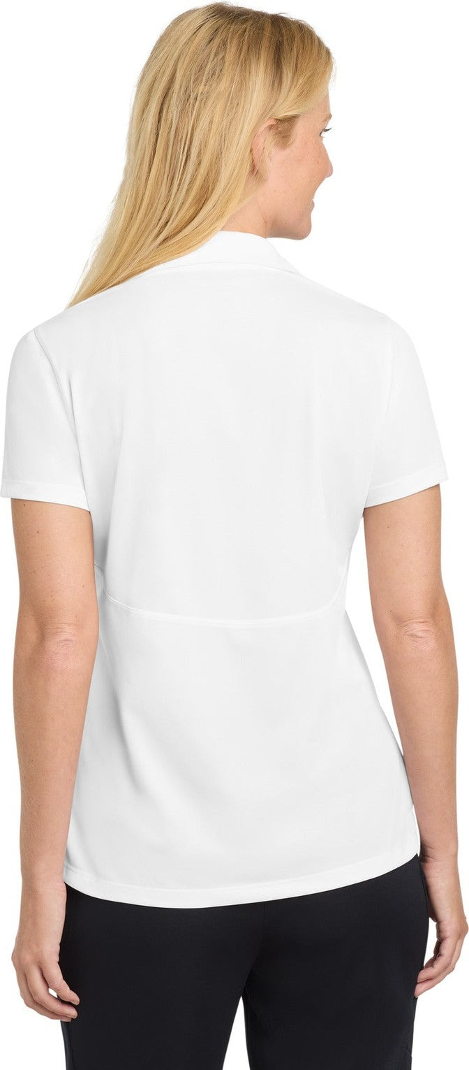 White Sport-Tek Women's Micropique Sport-Wick Polo. LST650