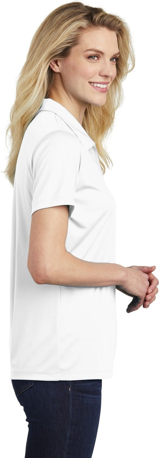 White Sport-Tek Women's PosiCharge Competitor Polo. LST550