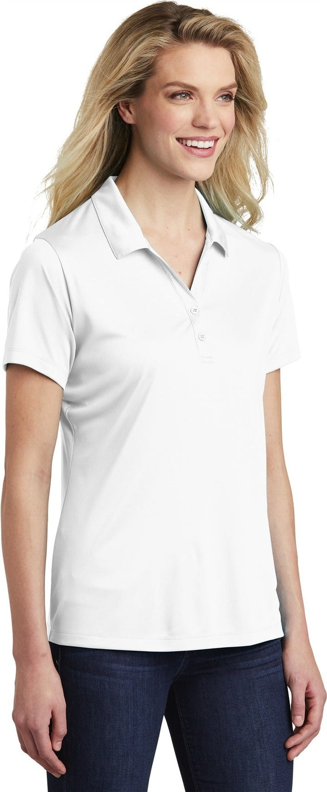 White Sport-Tek Women's PosiCharge Competitor Polo. LST550