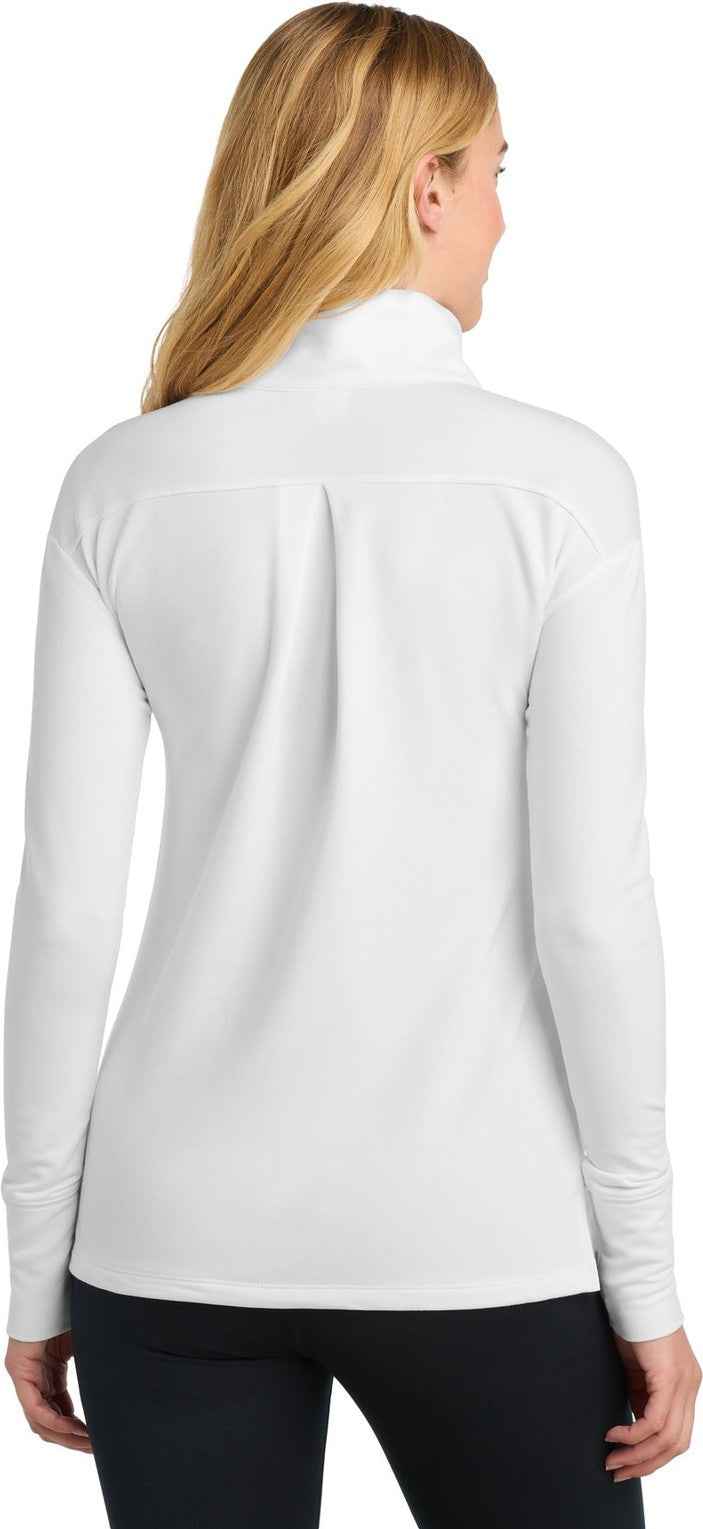 White Sport-Tek Women's Sport-Wick Flex Fleece 1/4-Zip. LST561