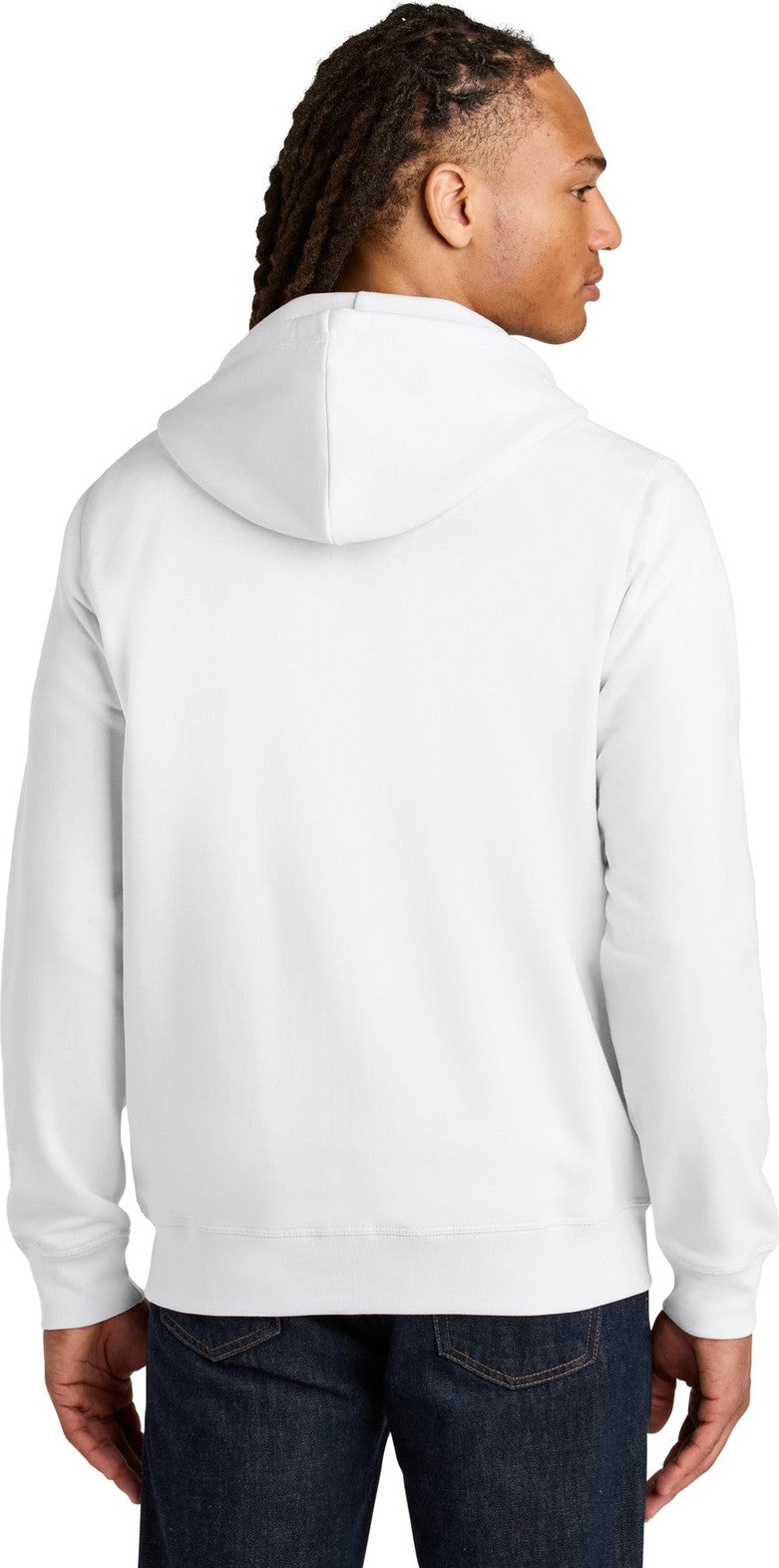White Stanley/Stella Unisex Mixer Full-Zip Hooded Sweatshirt SXU011