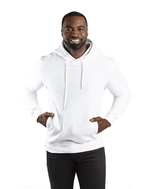 White Ultimate Fleece Pullover Hooded Sweatshirt - 320H