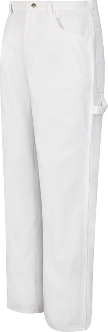White - Unhemmed Painter Dungaree - PC80