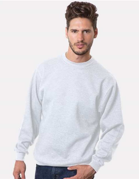 White USA-Made Crewneck Sweatshirt - 1102