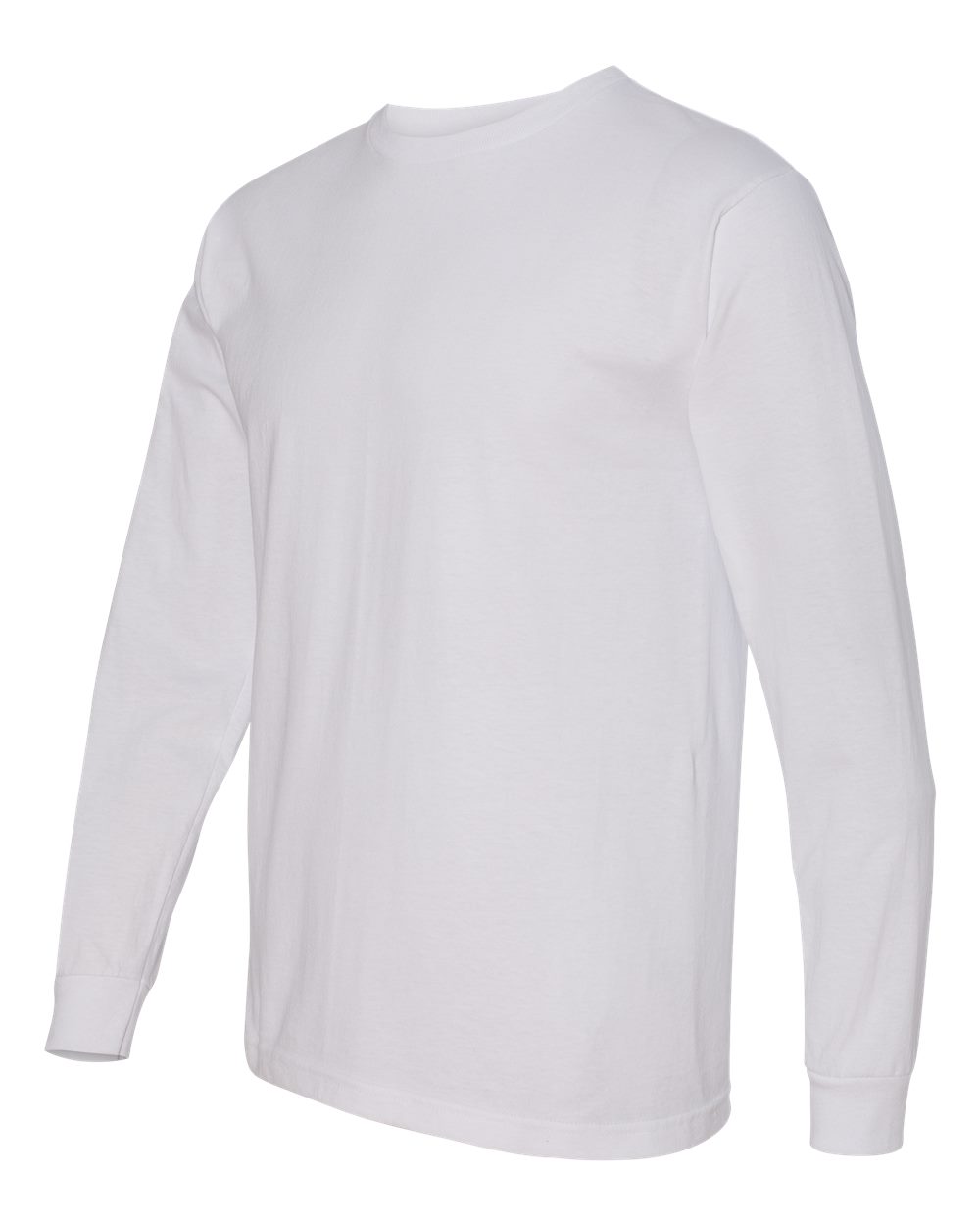 White USA-Made Long Sleeve T-Shirt - 5060