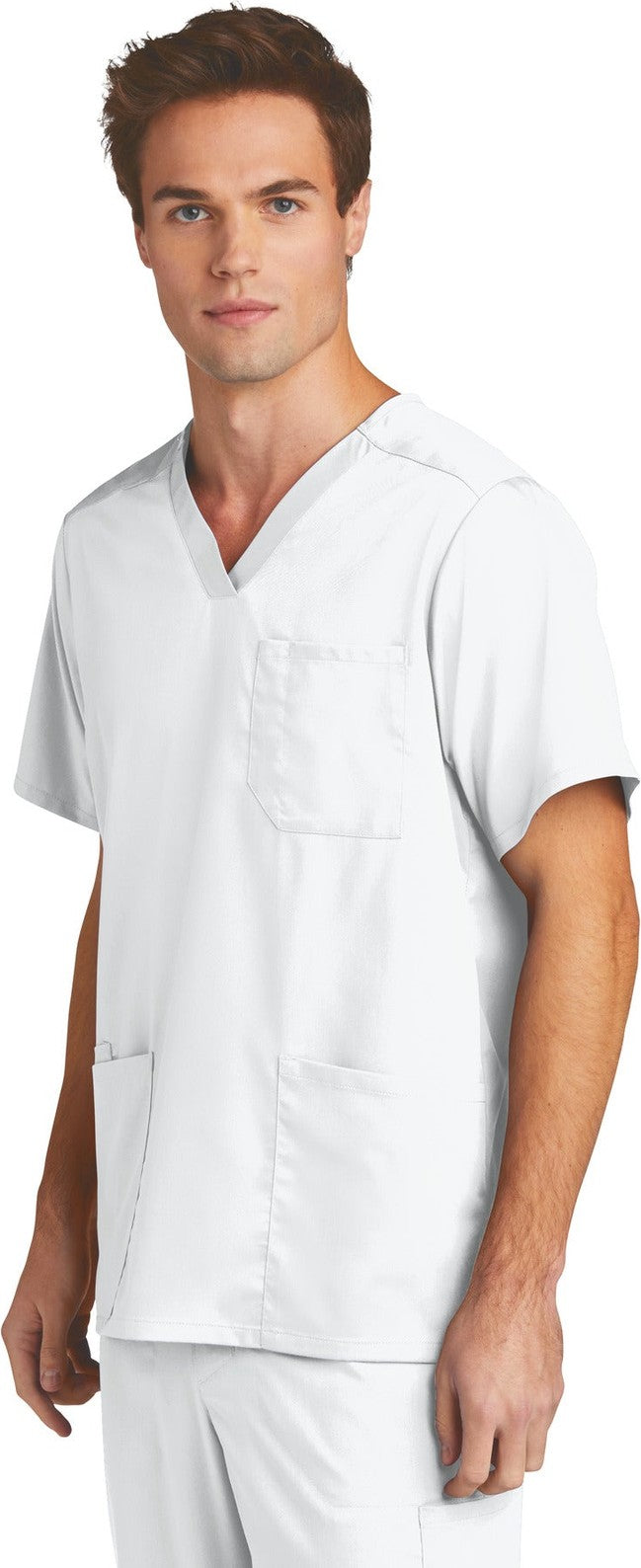 White Wink Men's Premiere Flex V-Neck Top WW5068