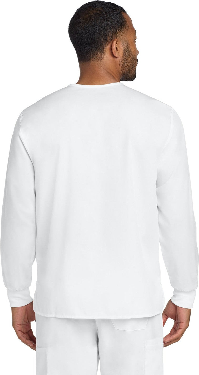 White Wink Unisex WorkFlex Snap-Front Scrub Jacket WW3080