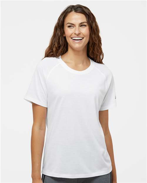 White Women's Blended T-Shirt - A557