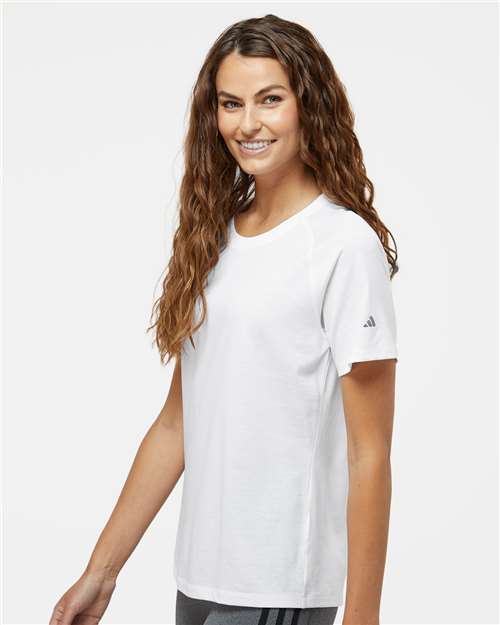White Women's Blended T-Shirt - A557