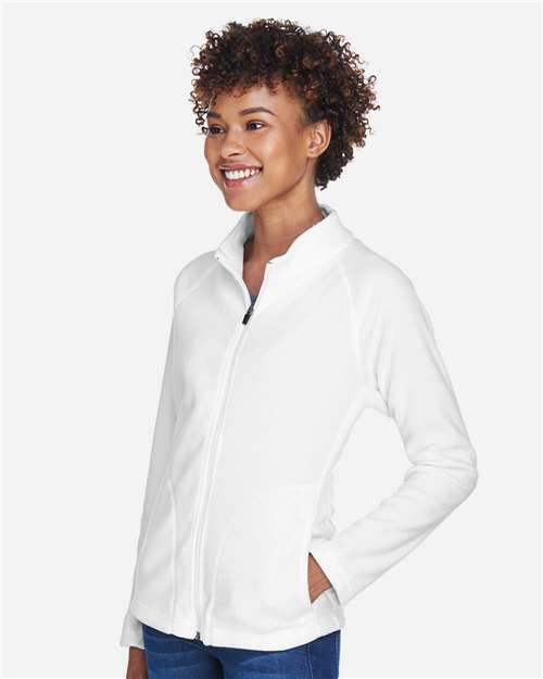 White Women&#39;s Campus Microfleece Jacket - TT90W