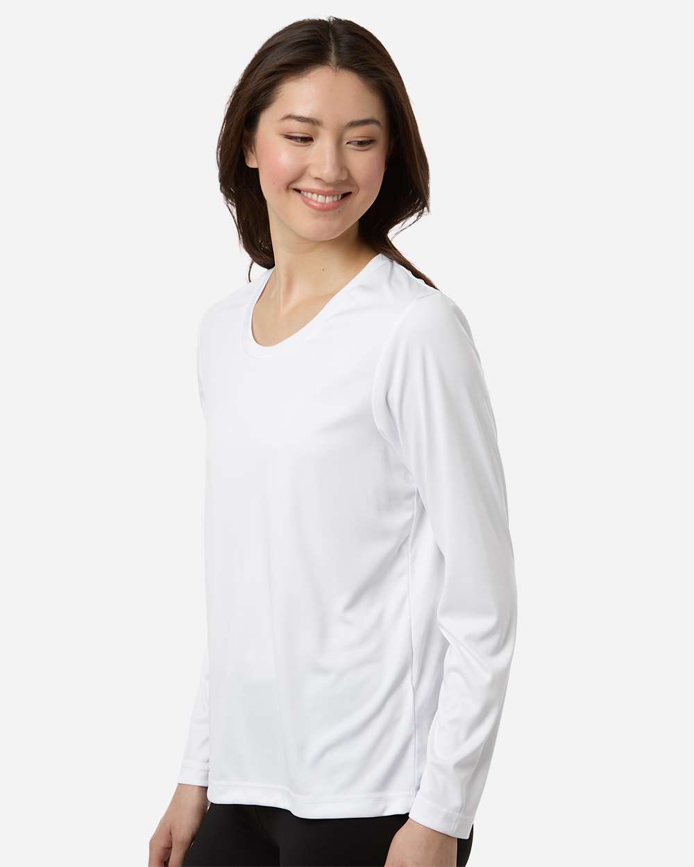 White Women's Capital Performance Long Sleeve T-Shirt - CE10LW
