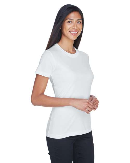White Women&#39;s Cool and Dry Performance T-Shirt - 8620L