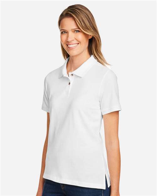 White Women&#39;s Cotton Polo - M200W
