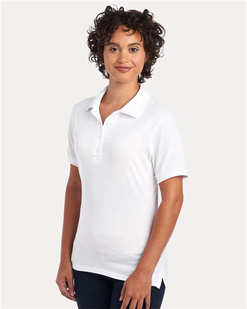 White Women&#39;s Dri-Power® Polo - 437F