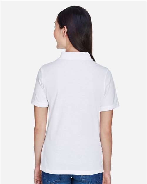 White Women&#39;s Easy Blend Polo - M265W
