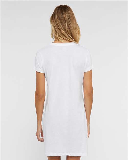White Women&#39;s Fine Jersey V-Neck Coverup - 3522