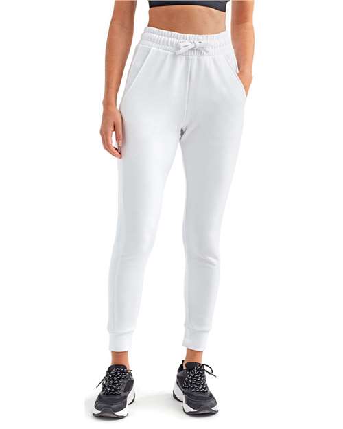 White Women's Fitted Maria Joggers - TD055
