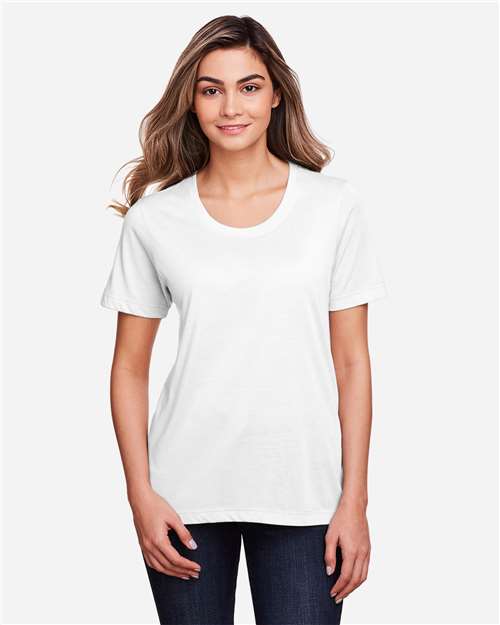 White Women&#39;s Fusion ChromaSoft™ Performance T-Shirt - CE111W