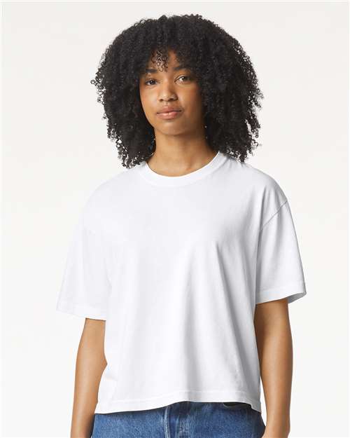 White Women&#39;s Heavyweight Boxy T-Shirt - 3023CL