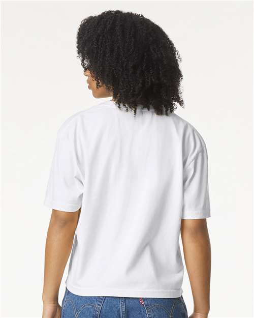 White Women&#39;s Heavyweight Boxy T-Shirt - 3023CL