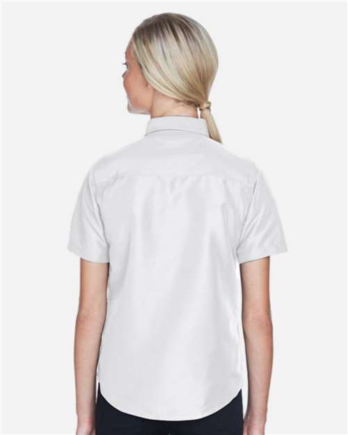 White Women's Key West Short Sleeve Performance Staff Shirt - M580W