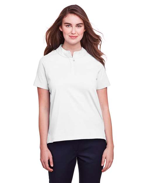 White Women&#39;s Lakeshore Stretch Cotton Performance Polo - UC105W