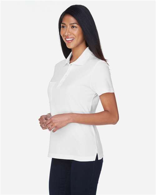 White Women&#39;s Origin Performance Piqué Polo with Pocket - 78181P