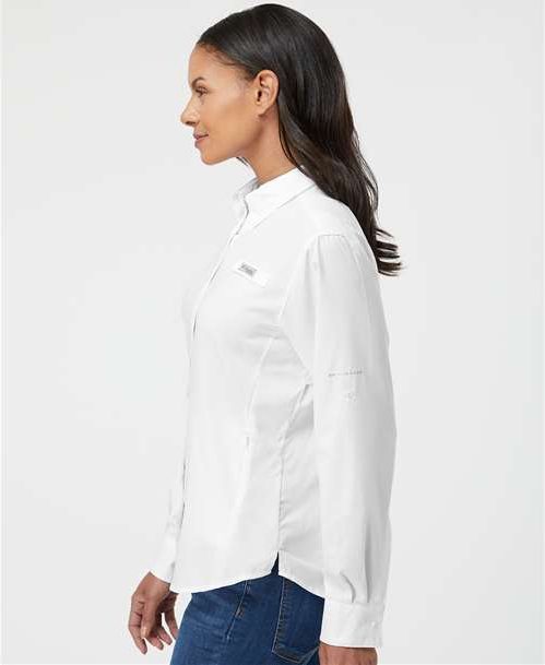 White Women&#39;s PFG Tamiami™ II Long Sleeve Shirt - 127570