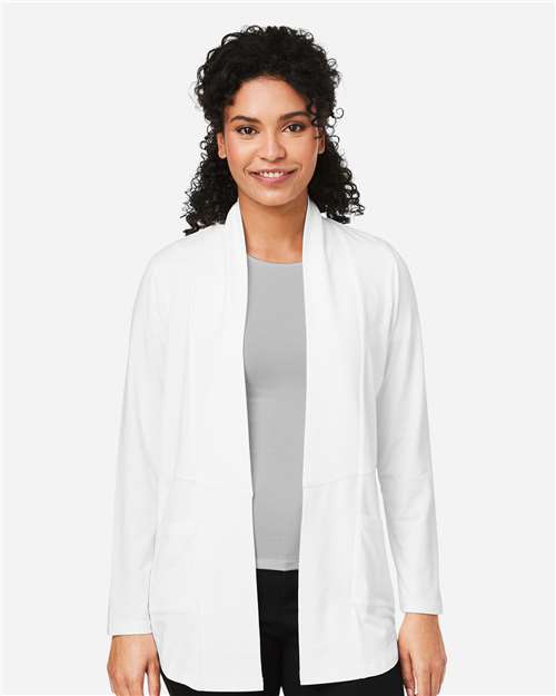 White Women&#39;s Raleigh Stretch Cardigan - DP125W
